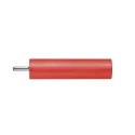 Schutzinger Red Female Banana Socket, 4 mm Connector, PC Pin Termination, 1000V, 20A, Nickel Plating LB 4-1.5 S Ni / 5 / RT