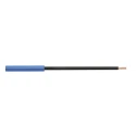 Schutzinger Blue Banana Socket with Copper Contacts Nickel Plated LB 6600 Ni / 2.5 / 13 / BL
