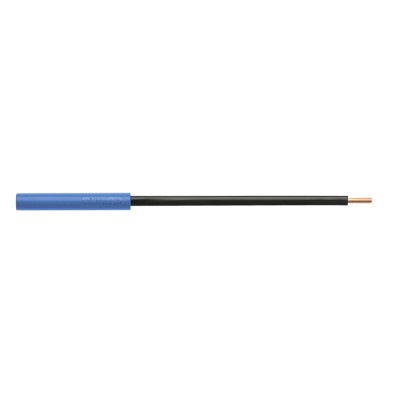 Schutzinger Blue Banana Socket with Copper Contacts Nickel Plated LB 6600 Ni / 2.5 / 13 / BL