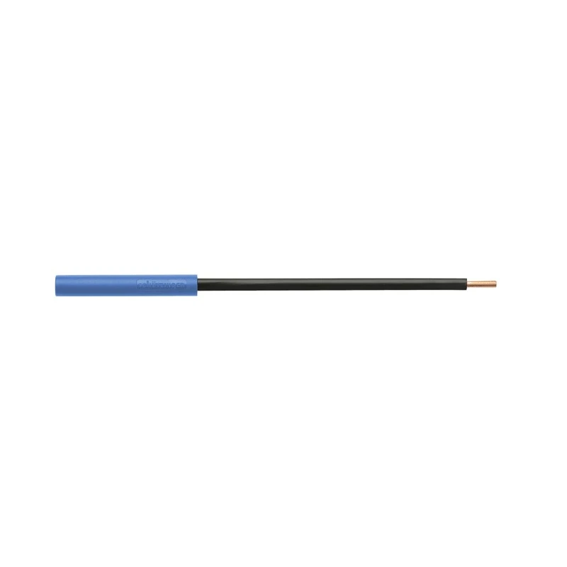 Schutzinger Blue Banana Socket with Copper Contacts Nickel Plated LB 6600 Ni / 2.5 / 13 / BL
