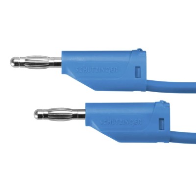 Schutzinger Test Lead 16A, 33 V AC, 70 V DC, Blue, 500 mm Lead Length MFK 15 / 1 / 50 / BL