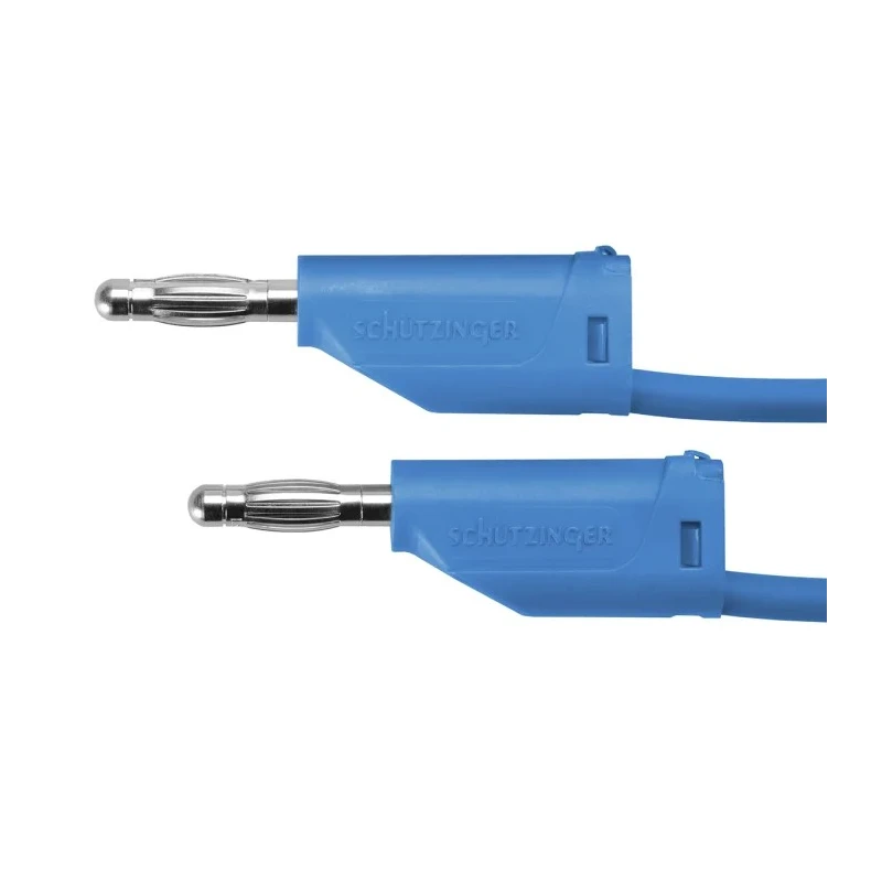 Schutzinger Test Lead 16A, 33 V AC, 70 V DC, Blue, 500 mm Lead Length MFK 15 / 1 / 50 / BL