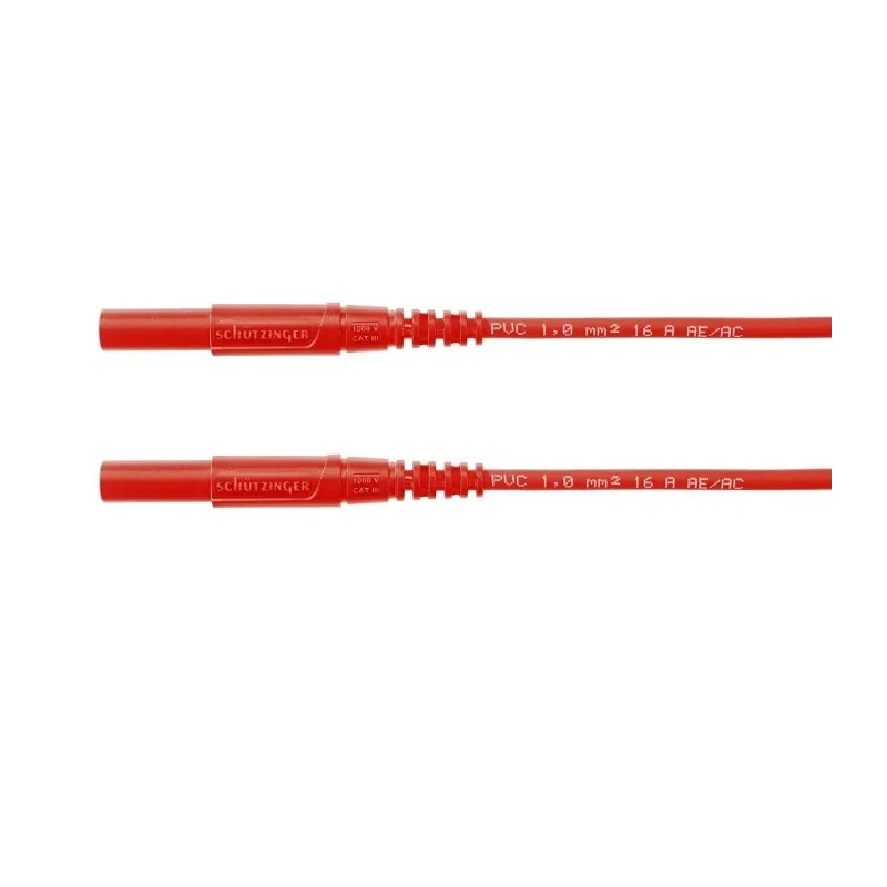 Schutzinger Test Lead 16A 1kV Red 2 m Lead Length MSFK A341 / 1 / 200 / RT