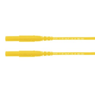 Schutzinger Test Lead 16A, 1kV, Yellow, 1 m Lead Length MSFK A341 / 1 / 100 / GE
