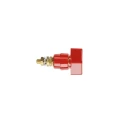 Schutzinger 4 mm Red Insulated Terminal Post, 1kV, M6 x 0.75 Thread, 63A POL 631 L / RT