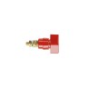 Schutzinger 4 mm Red Insulated Terminal Post, 1kV, M6 x 0.75 Thread, 63A POL 631 L / RT