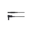 Schutzinger Test Lead 16A, 1kV, Black, 2 m Lead Length MSWFK A341 / 1 / 200 / SW