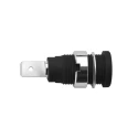 Schutzinger Black Female Banana Socket 4 mm Connector 1000V 10A Nickel Plating SEB 6452 Ni / SW / 2012