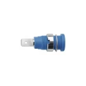 Schutzinger Blue Female Banana Socket, 4 mm Connector, 1000V, 24A, Nickel Plating SEB 7080 Ni / BL