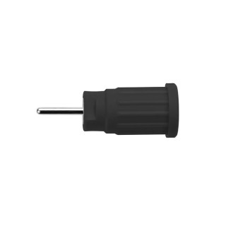 Schutzinger Black Female Banana Socket 4 mm Connector PC Pin Termination 1000V 24A Nickel Plating SEPB 6449 Ni / SW