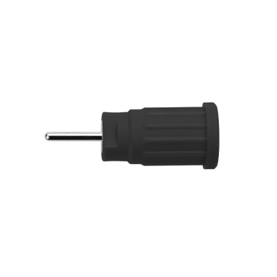 Schutzinger Black Female Banana Socket 4 mm Connector PC Pin Termination 1000V 24A Nickel Plating SEPB 6449 Ni / SW