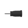 Schutzinger Black Female Banana Socket 4 mm Connector PC Pin Termination 1000V 24A Nickel Plating SEPB 6449 Ni / SW