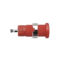 Schutzinger Red Female 2 mm Banana Socket, Solder Termination, 600V, 10A, Nickel Plated SEB 3400 Ni / RT