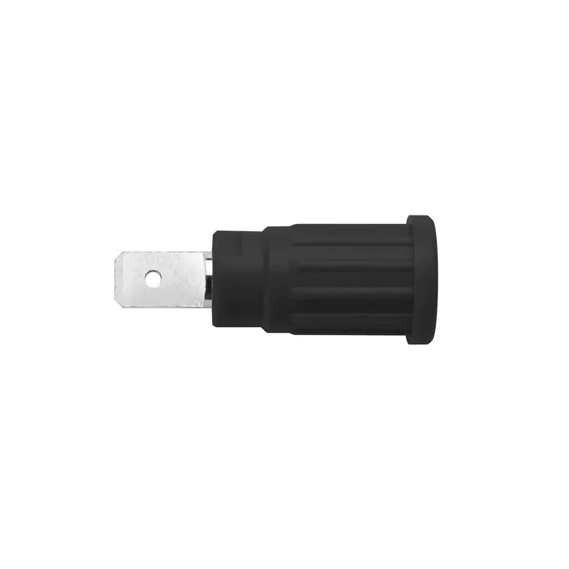 Schutzinger Black Female Banana Socket 4 mm Connector PC Pin Termination 1000V 32A Nickel Plating SEPB 6453 Ni / SW