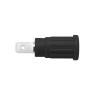 Schutzinger Black Female Banana Socket 4 mm Connector PC Pin Termination 1000V 32A Nickel Plating SEPB 6453 Ni / SW