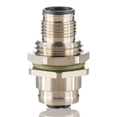 Lumberg Automation Straight Circular Connector Adapter 5 M12 Female to 5 M12 Male, 60V, 4A, IP67, Nickel Plated 54218 FWD 5