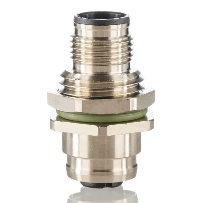 Lumberg Automation Straight Circular Connector Adapter 5 M12 Female to 5 M12 Male, 60V, 4A, IP67, Nickel Plated 54218 FWD 5