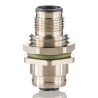 Lumberg Automation Straight Circular Connector Adapter 5 M12 Female to 5 M12 Male, 60V, 4A, IP67, Nickel Plated 54218 FWD 5