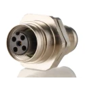 Lumberg Automation Straight Circular Connector Adapter 5 M12 Female to 5 M12 Male, 60V, 4A, IP67, Nickel Plated 54218 FWD 5