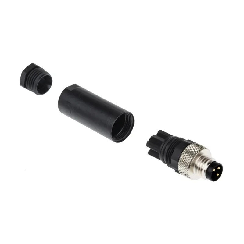 Lumberg Automation Industrial Circular Connector Cable Mount 3 Contacts Male Plug M8 IP67 63V 4A Threaded 28044 RSMCK 3