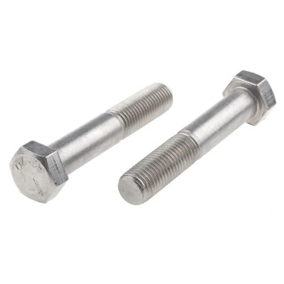 RS PRO Plain Stainless Steel Hex Bolt M16 x 90 mm, Grade 304, DIN 931 508-1240