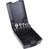 EXACT High Speed Steel Countersink Drill Bit Set 3 Flute 90° Angle 6 Pieces 10mm Shank Diameter 05527