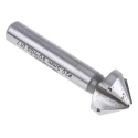 EXACT High Speed Steel Countersink Drill Bit Set 3 Flute 90° Angle 6 Pieces 10mm Shank Diameter 05527