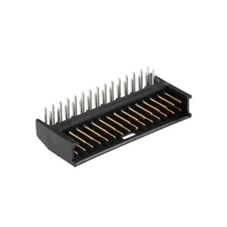 TE Connectivity AMPMODU MOD II Series Right Angle Through Hole PCB Header 30 Contacts 2.54 mm Pitch 2 Row Shrouded 280392-2