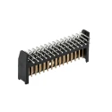 TE Connectivity AMPMODU MOD II Series Right Angle Through Hole PCB Header 30 Contacts 2.54 mm Pitch 2 Row Shrouded 280392-2