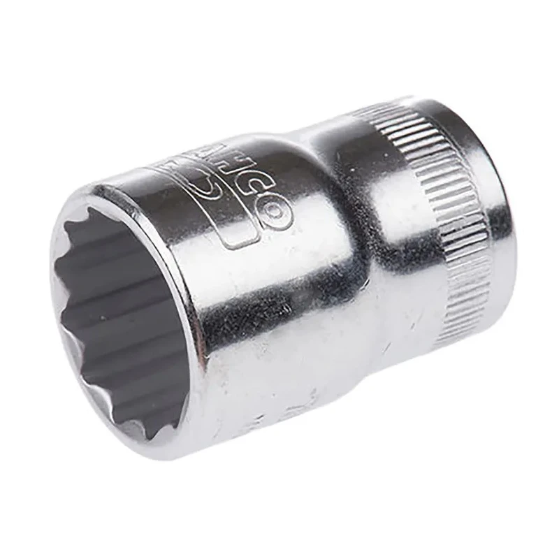 Bahco 1/2 in Drive 1/2 in 12 Point Square Alloy Steel Socket 38mm Overall Length 7800DZ-1/2