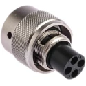 Souriau Sunbank by Eaton MIL Spec Circular Connector Male, Male Contacts, Shell Size 10, Straight 4 Way Cable UTO UT06104PH