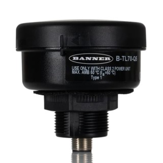 Banner Beacon Tower Base B-TL70 Series Clear Steady Effect LED Bulb 30V DC IP65 TL70