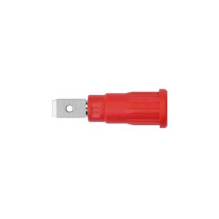 Schutzinger Red Male Banana Connector 2 mm, Nickel Plated Contact, 600V 10A SEPB 8522 Ni / RT / FST