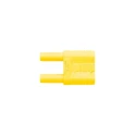 Schutzinger Yellow Male Banana Plug 4 mm Connector Safety Rear Socket Termination 1000V 32A SKURZ 6100/19-4 IG 2MB Ni/GE
