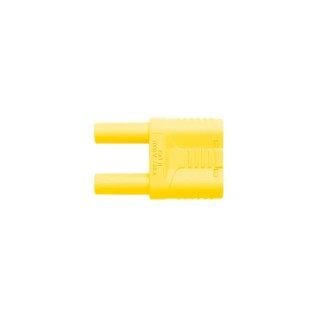 Schutzinger Yellow Male Banana Plug 4 mm Connector Safety Rear Socket Termination 1000V 32A SKURZ 6100/19-4 IG 2MB Ni/GE