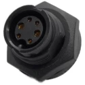 RS PRO Hybrid Power & Signal Connector Panel Mount Socket Female IP67 300V 5-10A Thermoplastic 179-7933