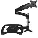 StarTech.com Black TV Bracket Desk Mount 600mm Height 360mm Width 479mm Depth ARMUNONB