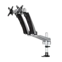 StarTech.com Silver Monitor Arm Desk Mount ARMDUAL30 10kg Max Load 618mm Width VESA75x75 & 100x100mm