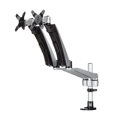 StarTech.com Silver Monitor Arm Desk Mount ARMDUAL30 10kg Max Load 618mm Width VESA75x75 & 100x100mm
