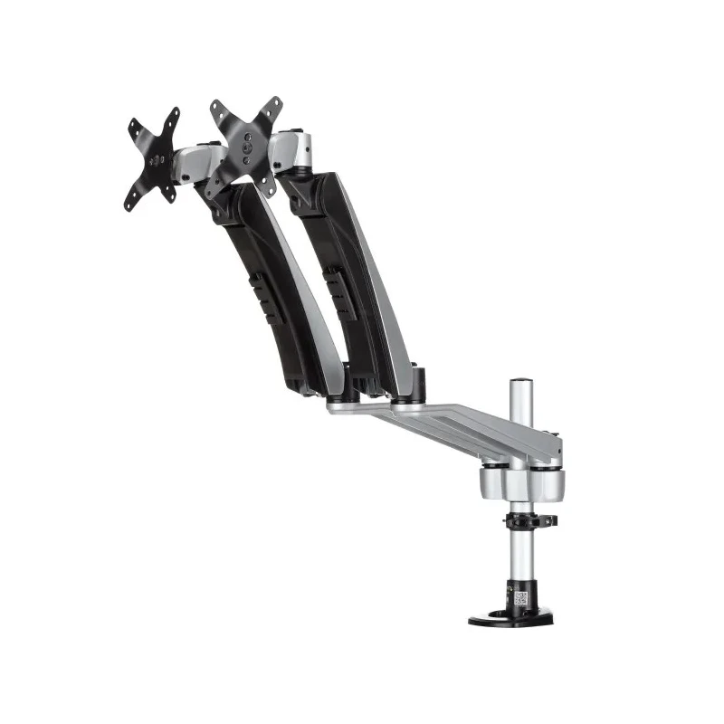 StarTech.com Silver Monitor Arm Desk Mount ARMDUAL30 10kg Max Load 618mm Width VESA75x75 & 100x100mm