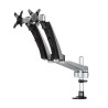 StarTech.com Silver Monitor Arm Desk Mount ARMDUAL30 10kg Max Load 618mm Width VESA75x75 & 100x100mm