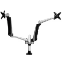 StarTech.com Silver Monitor Arm Desk Mount ARMDUAL30 10kg Max Load 618mm Width VESA75x75 & 100x100mm