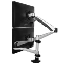 StarTech.com Silver Monitor Arm Desk Mount ARMDUAL30 10kg Max Load 618mm Width VESA75x75 & 100x100mm