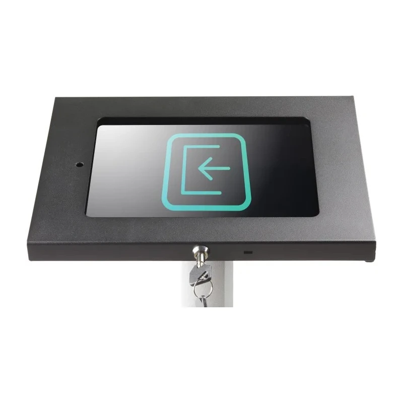 StarTech.com Floor Stand Tablet Stand for 9.7 in Tablets Steel Aluminium Plastic Silver Black STNDTBLT1FS