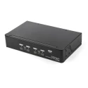 StarTech.com 4 Port 1 Display USB DisplayPort KVM Switch 3.5 mm Stereo Audio 3840 x 2160 Pixel Maximum Resolution SV431DPUA2