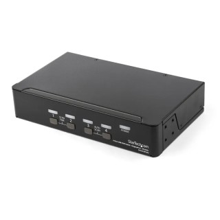 StarTech.com 4 Port 1 Display USB DisplayPort KVM Switch 3.5 mm Stereo Audio 3840 x 2160 Pixel Maximum Resolution SV431DPUA2