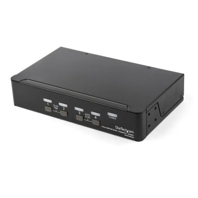 StarTech.com 4 Port 1 Display USB DisplayPort KVM Switch 3.5 mm Stereo Audio 3840 x 2160 Pixel Maximum Resolution SV431DPUA2