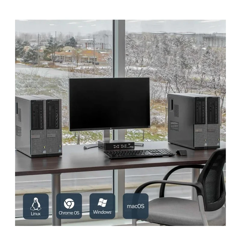 StarTech.com 4 Port 1 Display USB DisplayPort KVM Switch 3.5 mm Stereo Audio 3840 x 2160 Pixel Maximum Resolution SV431DPUA2