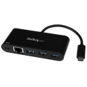 StarTech.com 3 Port USB 3.0 USB Hub, USB Powered, CE Certified, 41 mm x 17 mm x 41 mm HB30C3AGEPD