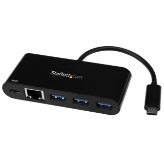 StarTech.com 3 Port USB 3.0 USB Hub, USB Powered, CE Certified, 41 mm x 17 mm x 41 mm HB30C3AGEPD
